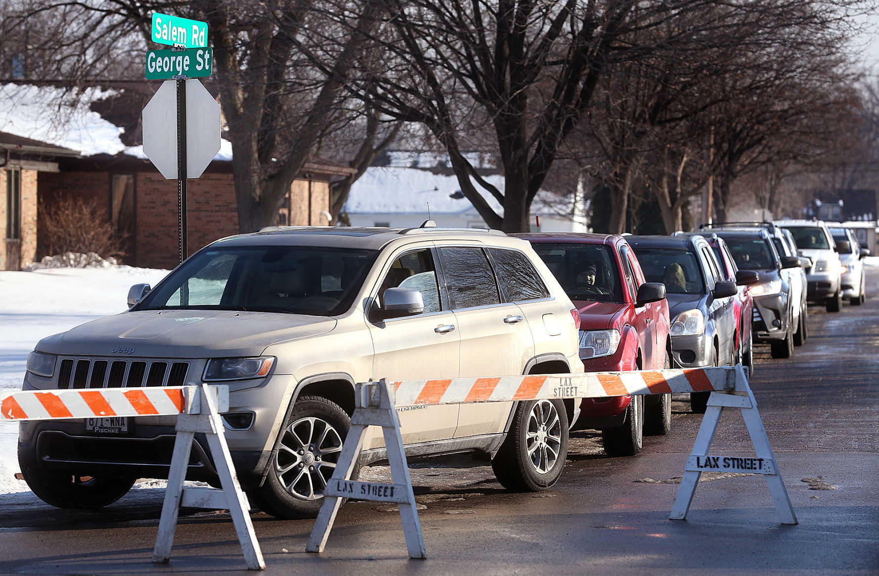 Drive-through COVID testing